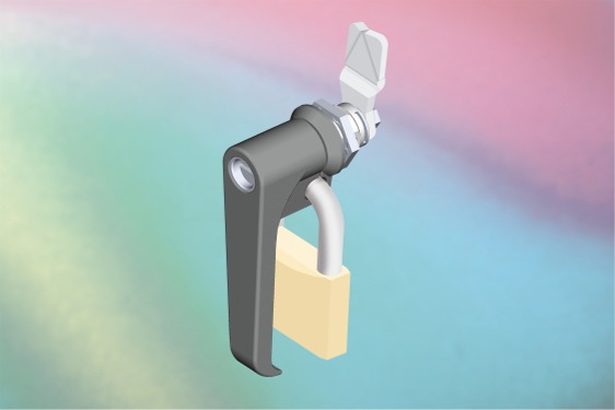 EMKA padlockable L handle