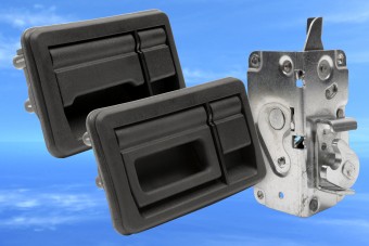 Luggage compartment handles and latches from EMKA