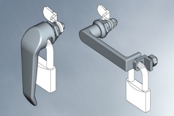 Stainless Steel padlockable handles from EMKA UK