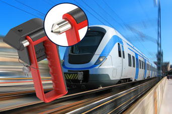 EMKA New theft-resistant and fire-resistant Emergency Hammer for railway vehicles