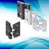 EMKA 180 degree screw-on hinge without hinge pin reduces assembly time, cuts cost