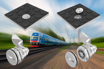 Sealed quarter-turn option for floor and ground latches in railway situations