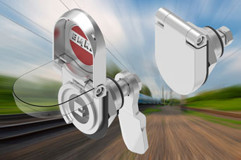 Visual indication IP69K stainless steel compression latch